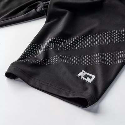 Legginsa të shkurtra sport IQ Arizo 1/2, për burra, reflektuese, të zeza