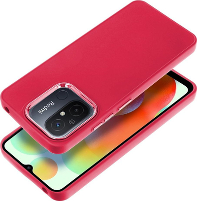 Këllëf telefoni për Xiaomi Redmi 12C, silikon, për kamera, magenta