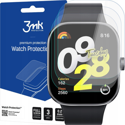 Mbrojtës ekrani 3MK FlexibleGlass për Xiaomi Redmi Watch 4, 0.2mm, transparent