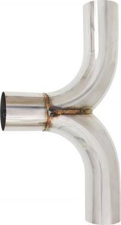 Tub shkarkimi TurboWorks Y-pipe, 63 mm, 180°, inox