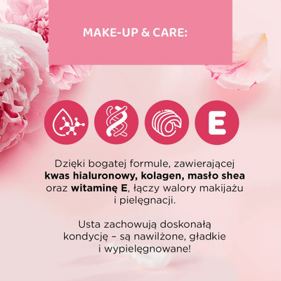 Ruzh buzësh Eveline Cosmetics Flower Garden Moisturizing Glossy, ngjyra 01, 4g