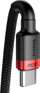 Kabllo Baseus USB-C - USB-C USB, 2m, e zezë (BSU1520REDBLK), 2 m, e zezë