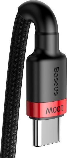 Kabllo Baseus USB-C - USB-C USB, 2m, e zezë (BSU1520REDBLK), 2 m, e zezë