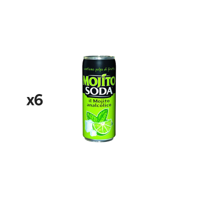 Pije Mojito Soda, Kanaçe, 6 copë x 0.33L (paketë)