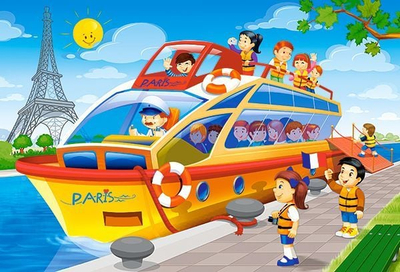 Puzzle për fëmijë Castorland Travel the World 247018, set 4 puzzle, shumëngjyrësh