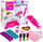 Set lodrash Girl's Creator Nail Art Studio, tharëse thonjsh, aksesorë manikyr, rozë