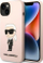 Mbulesë telefoni Karl Lagerfeld KLHCP14MSNIKBCP, për iPhone 14 Plus, hardcase silikoni, rozë Ikonik