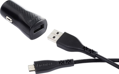 Karikues veture Energizer Hardcase, 1xUSB 1A, kabllo Micro USB 1.2m, i zi