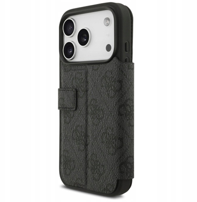 Mbështjellës telefoni Guess Hardcase 4G Classic Logo me rrip, për iPhone 17, rozë