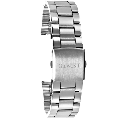 Byzylyk metalik për smartwatch Giewont GW440, 22mm, çelik inox, argjendtë