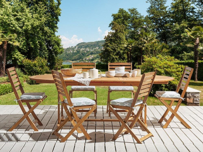 Set jastëkësh për karrige kopshti TOLVE, 6 copë, 39 x 31 cm, mente