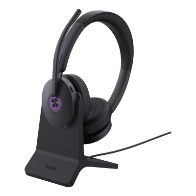 Kufje Yealink BH74 Teams, Bluetooth, me bazë karikimi USB C A, e zezë