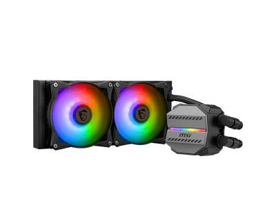 Ftohës uji për CPU MSI MAG CoreLiquid M240, 240mm, ARGB, i zi