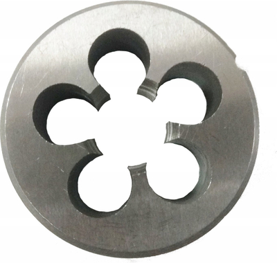 Freze rrethore Richmann M10x1.25 DIN 223, fine thread, metal, argjendt