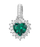Varëse për qafore për femra Rosefield Fancy Life Green FLG116, e argjendtë
