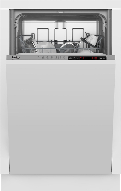 Enëlarëse Beko DVS05030S, 10 sete, 45 cm, argjend