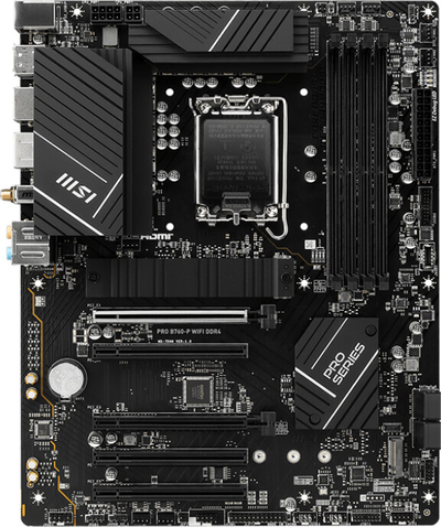 Pllakë amë MSI PRO B760-P WIFI DDR4 - Intel B760