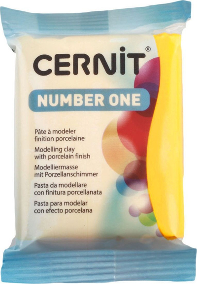 Argjilë për modelim Cernit Number One 700, efekt porcelani, e verdhë