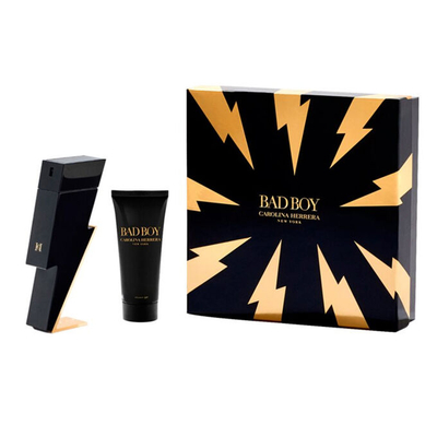 Set Eau de toilette Carolina Herrera Bad Boy, 100 ml + xhel dushi 100 ml