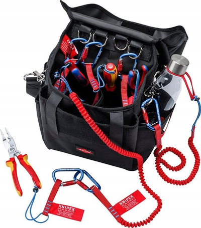 Çantë veglash Knipex Climber, 12L, e vogël, e zezë