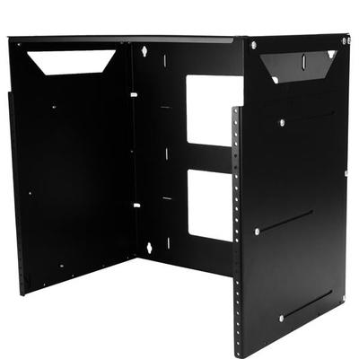 Raft serverash muri StarTech 8U, me raft të brendshëm 12", çelik i fortë, i zi