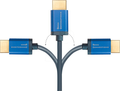 Kabllo HDMI Alcasa 4521 SF020B, 2 m, HDMI 2.1, blu