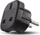 Adapter prizë angleze në prizë EU, UK në EU, i bardhë