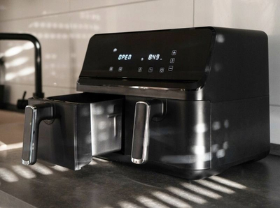Fritezë ajri Clatronic FR 3804 H, 8L, dy kosha, e zezë