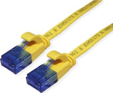 Kabllo rrjeti VALUE Patch Cable Cat.6A UTP Extra Flat, 3m, e verdhë