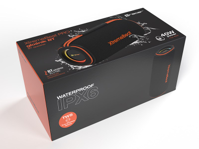 Altoparlant portativ Tracer Xtremebeat Pro, Bluetooth, 40W, me drita RGB