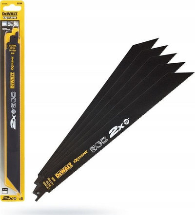 Tehe për sharrë reciproke Dewalt DT2409L, 305mm, metal dhe inoks, set 5 copë