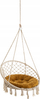 Jastëk për luhatëse Hobbygarden Stork House Small, 65 cm, kadife, i verdhë