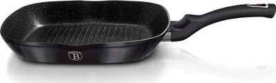 Tigan grill Berlinger Haus Carbon Pro, 28cm, me veshje granit, gri metalik