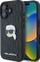 Kapak telefoni Karl Lagerfeld Monogram Karl Head Pin, për iPhone 16 6.1", TPU PC, i zi
