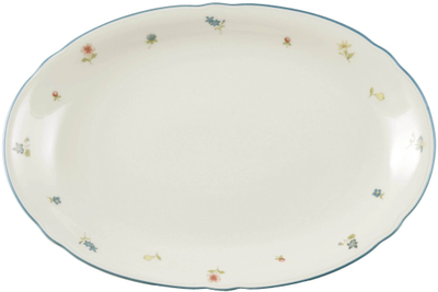 Pjatë servirjeje ovale Seltmann Weiden Marie-Luise Streublume, 31 cm, porcelan
