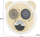 Lodër murale druri Sensory Wall Spinning Points, 30x30cm, bardh e zi