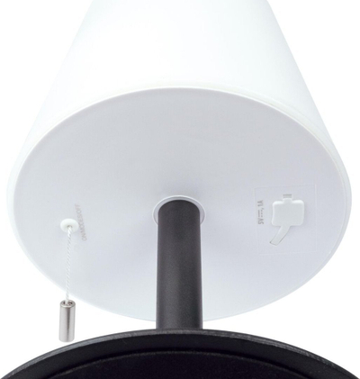 Lampë tavoline Schwaiger LED, 200Lm, me diell RGB, IP44, e bardhë