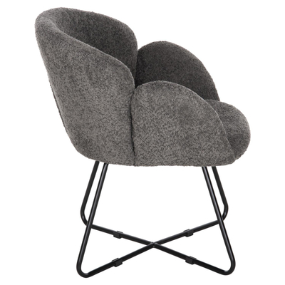 Kolltuk Harnis bouclé (HM9603.01), gri/ zezë