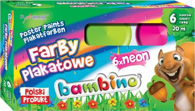 Boja posteri St. Majewski Bambino Neon, set me 6 ngjyra, 20 ml