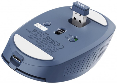 Maus Trust OZAA Compact pa tel, wireless, Bluetooth 2.4GHz, blu