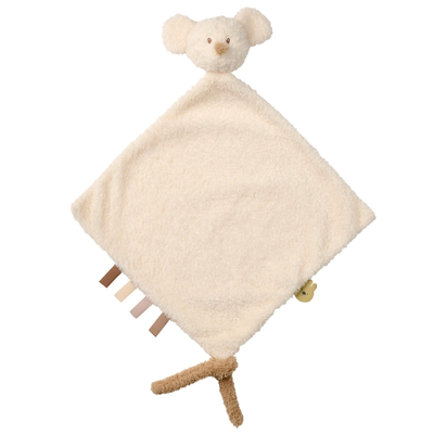 Mbajtse per meme Doudou Mouse TEDDY- 35 cm - Teddy Ecru