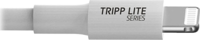 Kабел Tripp Lite M100006WH, USB-A до Lightning, 1.8 m, бел