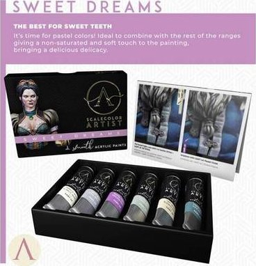 Set bojë akrilike Scale75 Sweet Dreams New, pastel, 6 copa, shumëngjyrësh