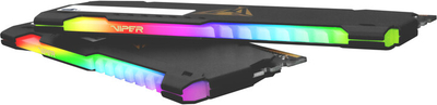 Memorie operative RAM Patriot VIPER Steel RGB, 16GB (2x8GB) DDR4, 3600 MHz, CL20