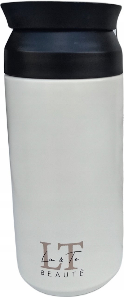 Termus për pije Thermos, 350ml, çelik inoksi, i bardhë krem