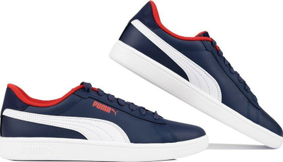 Atlete fëmijësh Puma Smash 3.0 L Jr, Softfoam, lëkurë sintetike, blu e errët