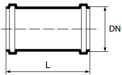 Bashkues rrëshqitës Magnaplast HTU 12220, 75mm, gri
