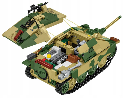 Set blloqesh Cobi Jagdpanzer 38t Chwat, 731 pjesë, shkalla 1:28, ngjyrë kamuflazh