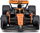 Модел на автомобил Bburago McLaren MCL38 #4 Lando Norris, размер 1/43, колекционерски, многуобоен