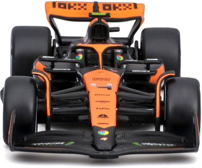 Модел на автомобил Bburago McLaren MCL38 #4 Lando Norris, размер 1/43, колекционерски, многуобоен